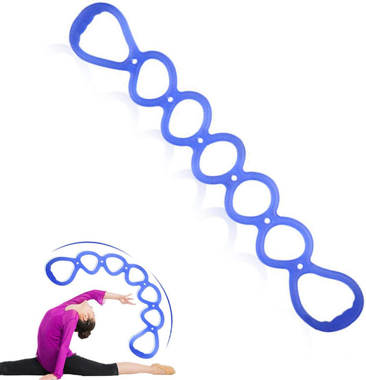 WEEZZUN 7 Ring Stretch Resistance Exercise Band, BetterJonny Workout Bands Yoga Stretching,Foot, Leg and Arm Exerciser for Home or Fitness Center Workout Walking Exercise