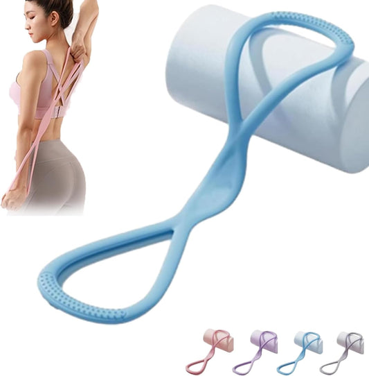 WEEZZUN Luminousdo Resistance Bands, Figure 8Exercise Bands for Women,Victoriousact Weezzun Silicone ExerciseBand with Handles for Working Out,Arm, Chest Expander Strap