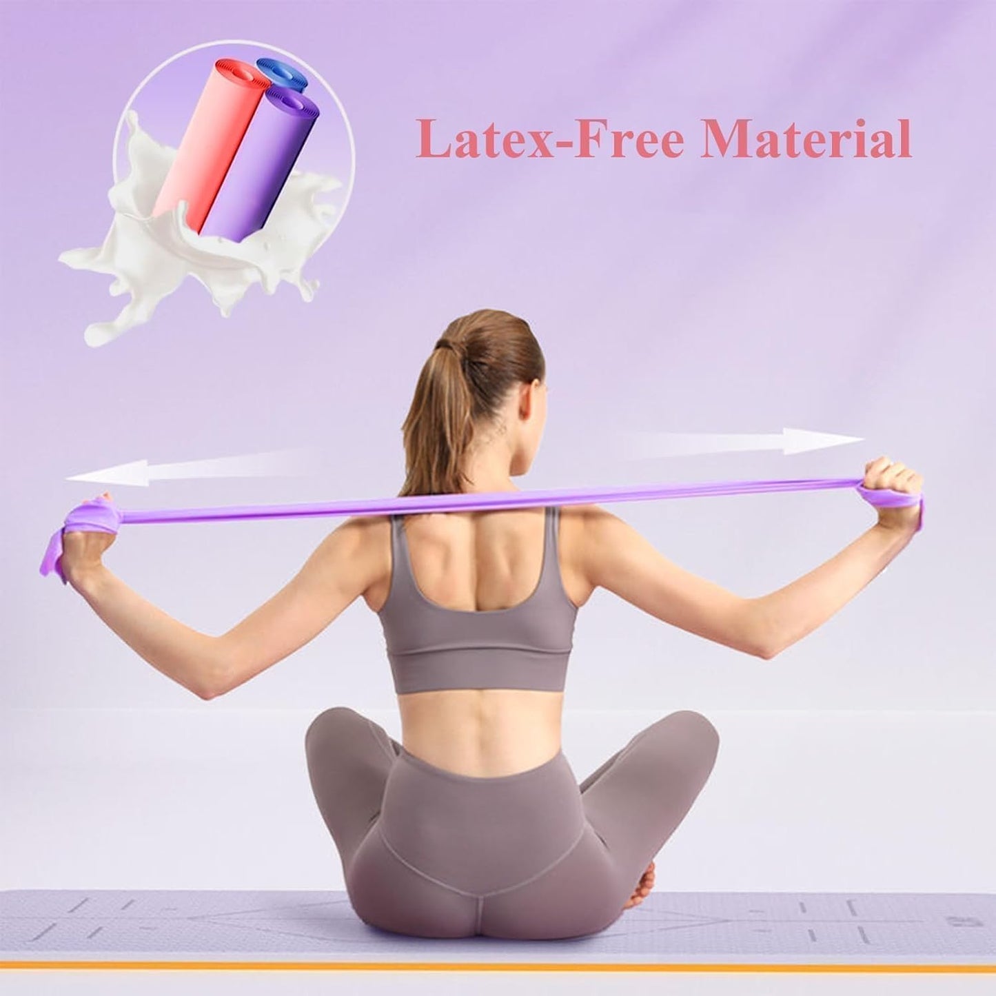 WEEZZUN Resistance Bands for Women & Men, Strength Training, Yoga & Home Workouts, Latex-Free Elastic Exercise Bands