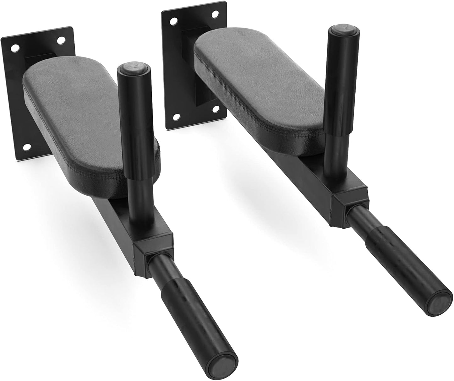 WEEZZUN Wall Mounted Dip Station. Dip Bars for L Sits, Knee Raises, and More! Gymnastics and Upper Body Fitness Training. Max Capacity 400 LB.