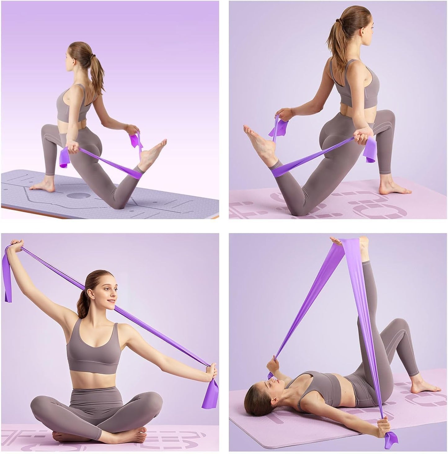 WEEZZUN Resistance Bands for Women & Men, Strength Training, Yoga & Home Workouts, Latex-Free Elastic Exercise Bands