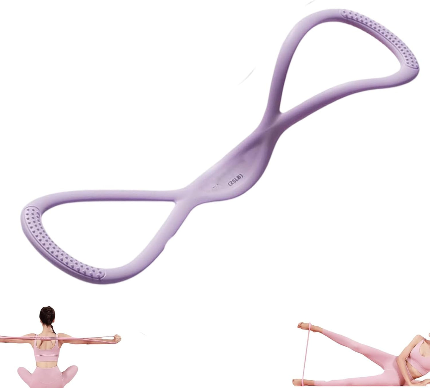 WEEZZUN Novealcrbe Resistance Bands, Novealcrbe Figure 8 Resistance Bands, Luminousdo Resistance Band for Women Men, Yoga Resistance Band for A Sexy Back in Just 10 Minutes/Day