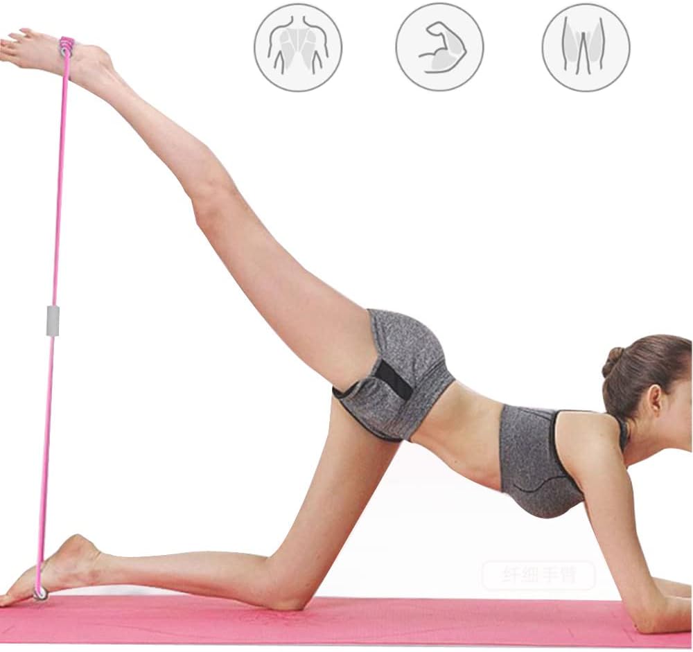 WEEZZUN Fitness 8 Yoga Pulling Rope Resistance Band & Arm Resistance Bands Workout Chest Arm and Shoulder Stretch Bands Exercise Equipment