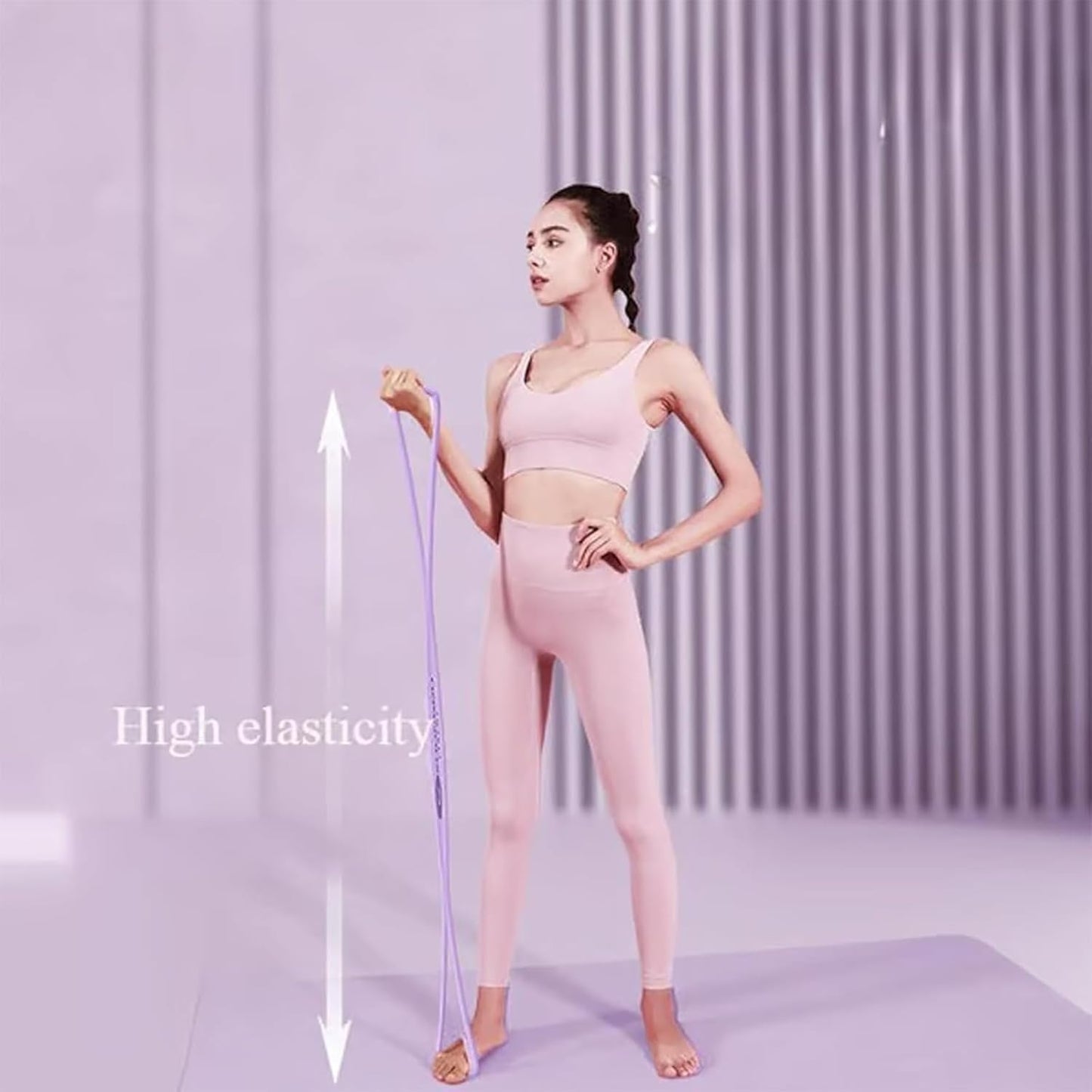WEEZZUN Novealcrbe Resistance Bands, Novealcrbe Figure 8 Resistance Bands, Luminousdo Resistance Band for Women Men, Yoga Resistance Band for A Sexy Back in Just 10 Minutes/Day