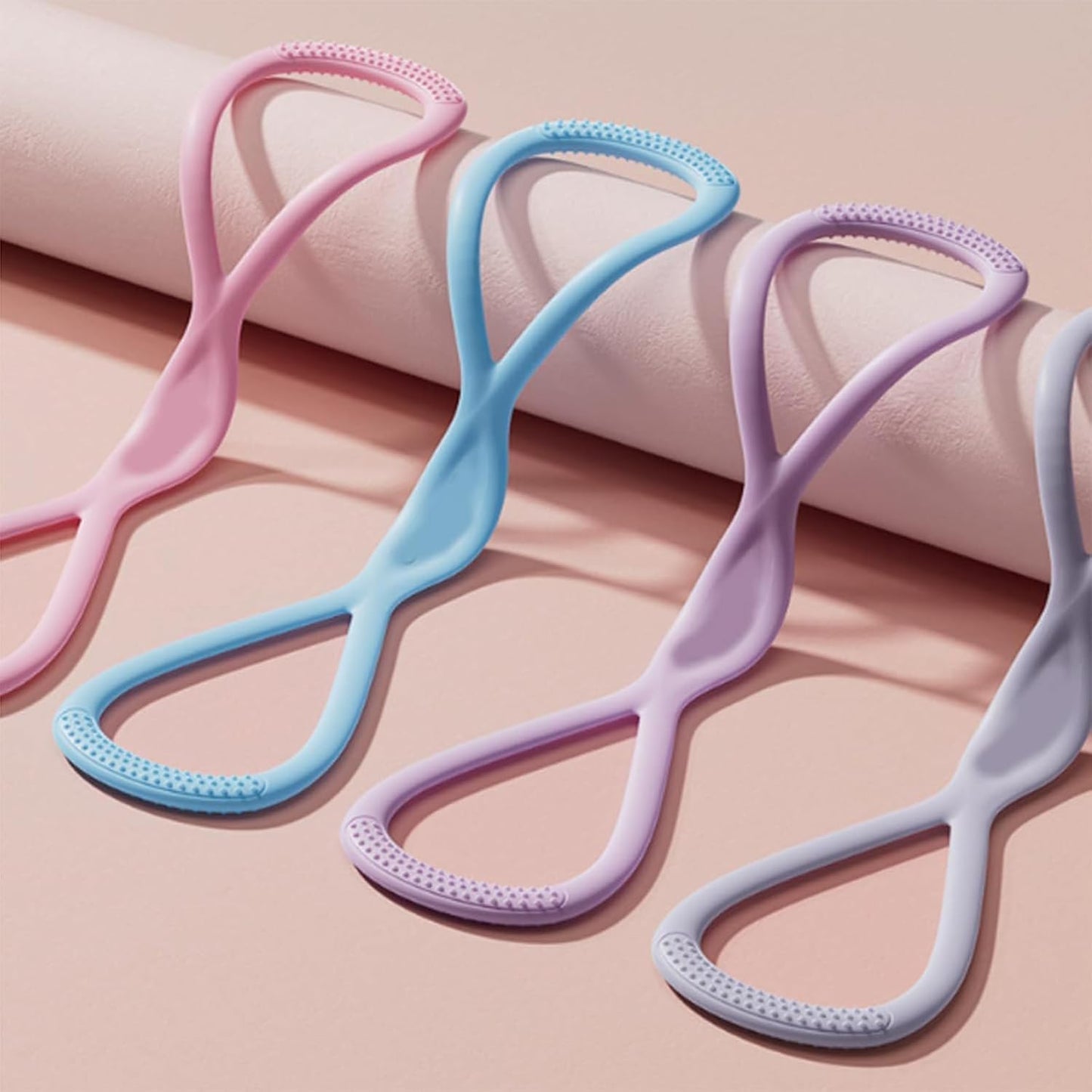 WEEZZUN Novealcrbe Resistance Bands, Novealcrbe Figure 8 Resistance Bands, Luminousdo Resistance Band for Women Men, Yoga Resistance Band for A Sexy Back in Just 10 Minutes/Day
