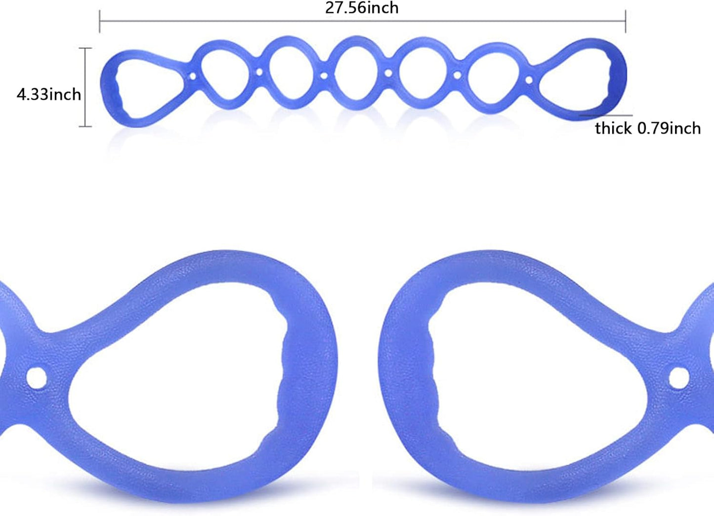 WEEZZUN 7 Ring Stretch Resistance Exercise Band, BetterJonny Workout Bands Yoga Stretching，Foot, Leg and Arm Exerciser for Home or Fitness Center Workout Walking Exercise